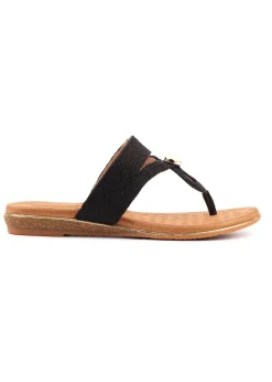 Lunar Black Ezra Sandal