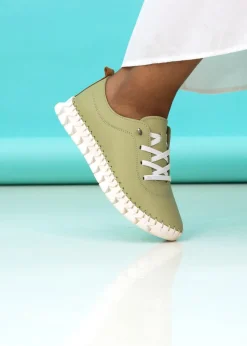 Lunar Khaki St Austell Plimsoll