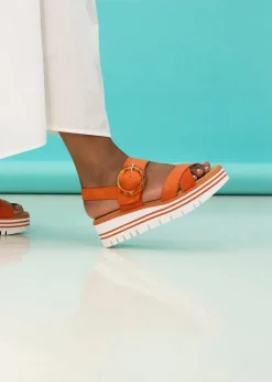 Lunar Orange Elise Sandal