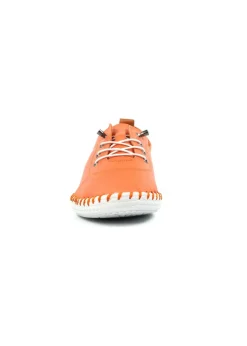 Lunar Orange St Ives Plimsoll