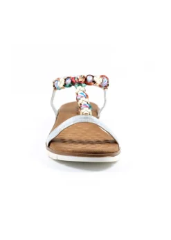 Lunar Silver Tempo Sandal