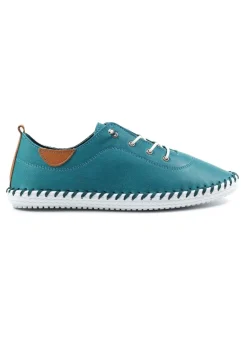 Lunar Teal St Ives Plimsoll