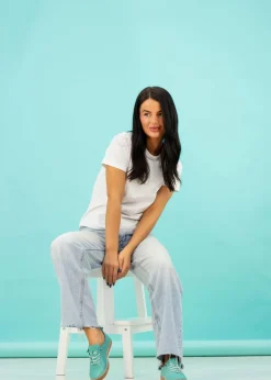 Lunar Turquoise Evie Plimsoll