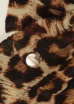 Madein Multi Oversized Leopard Halle Bow