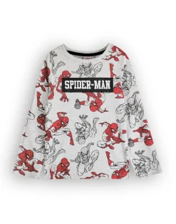 Marvel Boys Grey SpiderMan Long Sleeve Long Leg Pyjama Set (2 - 8 Years)