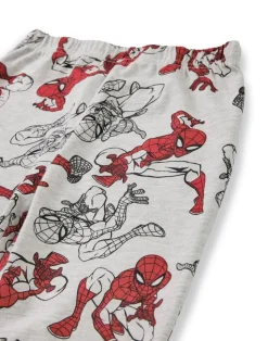 Marvel Boys Grey SpiderMan Long Sleeve Long Leg Pyjama Set (2 - 8 Years)