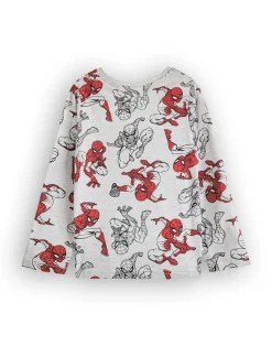 Marvel Boys Grey SpiderMan Long Sleeve Long Leg Pyjama Set (2 - 8 Years)