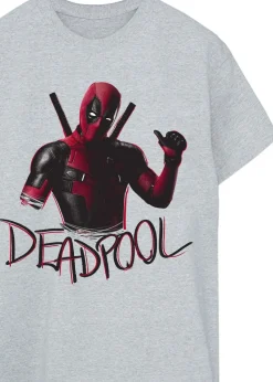 Marvel Deadpool & Wolverine It's All About Me Men Heather Grey T-Shirt
