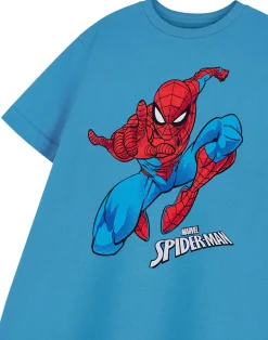 Marvel Spiderman Jump Blue T-Shirt (2-14 Years)