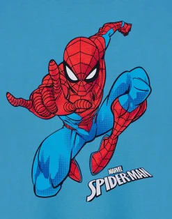 Marvel Spiderman Jump Blue T-Shirt (2-14 Years)