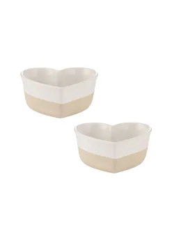Mason Cash  Cream Rustic Charm Bakers 2pc