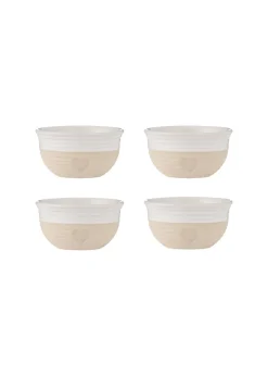 Mason Cash Cream Rustic Charm Mini Bowls 4pc