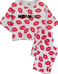 Mean Girls Grey Short Sleeve Long Leg Pyjama Set