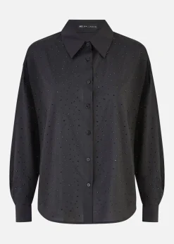 Mela Black Gem Long Sleeve Shirt
