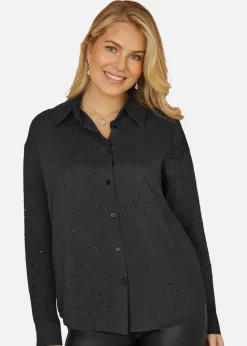 Mela Black Gem Long Sleeve Shirt