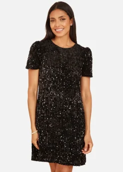 Mela Black Sequin Tunic