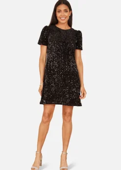 Mela Black Sequin Tunic