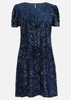 Mela Navy Sequin Tunic