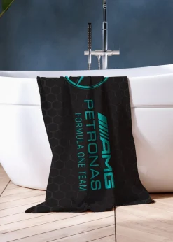 Mercedes Luxury 100% Formula 1 Cotton Towel 75 x 150cm