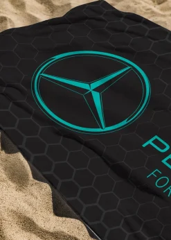 Mercedes Luxury 100% Formula 1 Cotton Towel 75 x 150cm
