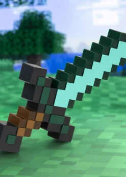 Microsoft Green Minecraft Diamond Sword Table Light