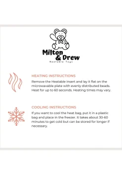 Milton & Drew Cat Beige Heatable Soft Toy