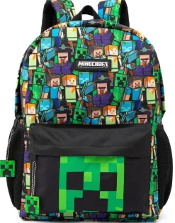 Minecraft All Over Print Kids Black Backpack