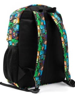 Minecraft All Over Print Kids Black Backpack
