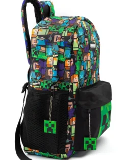 Minecraft All Over Print Kids Black Backpack