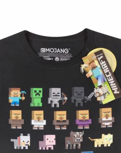 Minecraft Boys Black Sprites T-Shirt (3-15 Years)