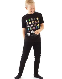 Minecraft Boys Black Sprites T-Shirt (3-15 Years)