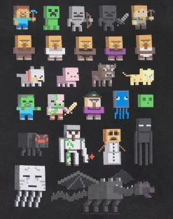 Minecraft Boys Black Sprites T-Shirt (3-15 Years)