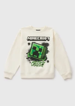 Minecraft Boys Cream Sweatshirt (5-13yrs)