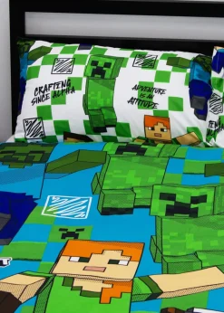 Minecraft Drawn Reversible Duvet Cover Set