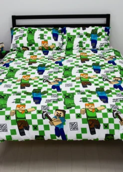Minecraft Drawn Reversible Duvet Cover Set