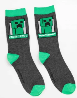 Minecraft Green Creeper Graphic Mug & Sock Gift Set