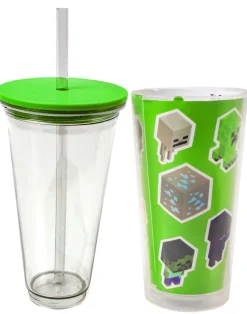 Minecraft Green Personalised Drinks Cup