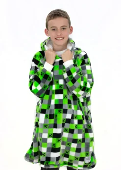 Minecraft Hooded Snuggle Wearable Fleece