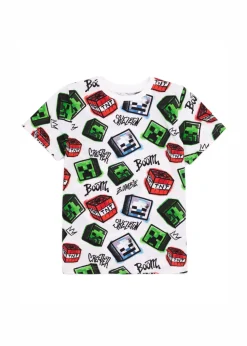 Minecraft Kids Multicoloured Character Pack of 2 T-Shirt (5-14 Years)