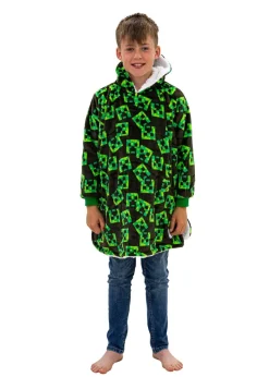 Minecraft Wearable Hooded Sherpa Lined Fleece
