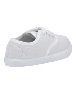 Mirak Kids White Lace-Up Plimsolls / Gym Trainers (Younger 6 - Older 2)