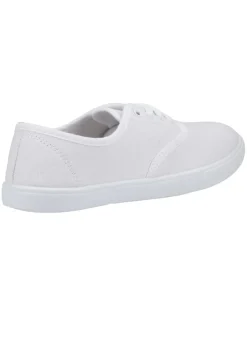 Mirak Kids White Lace-Up Plimsolls / Gym Trainers (Older 3-5)