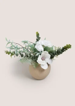 Mixed Flowers In Grey Pot