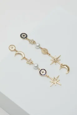 Mood Celestial Mismatch Drop Earrings