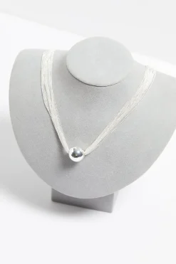 Mood Silver Chain Orb Allway Necklace