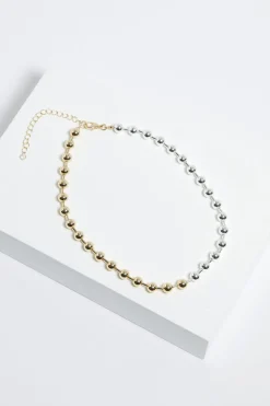 Mood Two Tone Ball Chain Allway Necklace