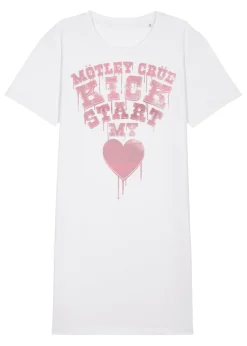 Motley Crue My Heart White Music Nightdress