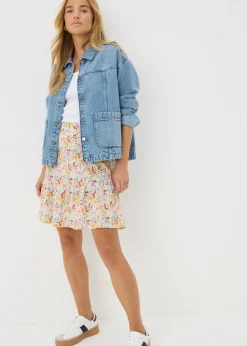 Multicolour Floral Mini Skirt