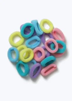 Muse 25 Pack Multicolour Pastel Mini Hair Bobbles