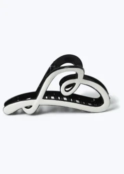 Muse Black Heart Claw Clip